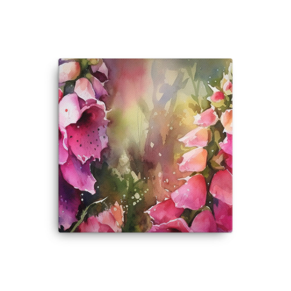 Majestic Foxgloves canvas - Posterfy.AI