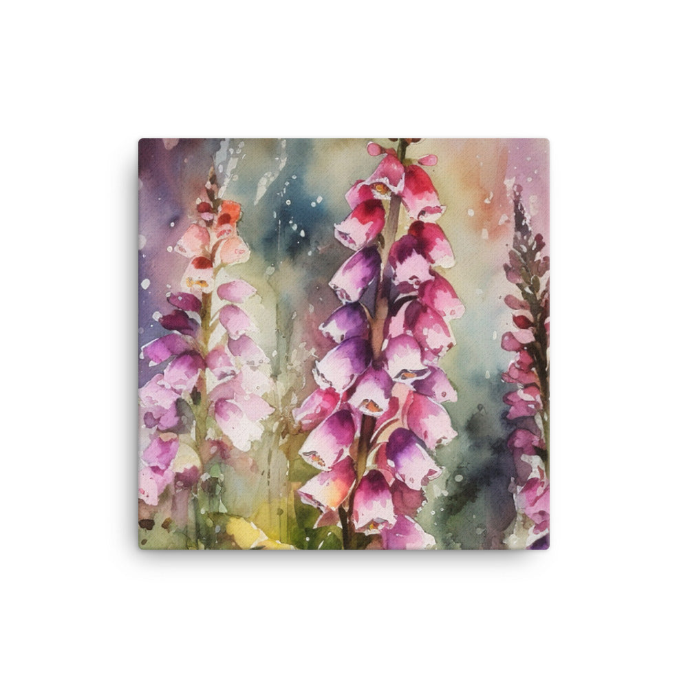 Majestic Foxgloves canvas - Posterfy.AI