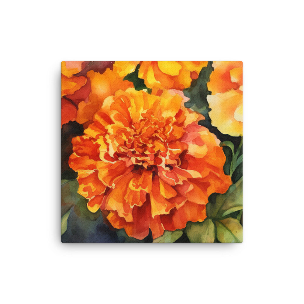 Marigolds in Full Bloom canvas - Posterfy.AI