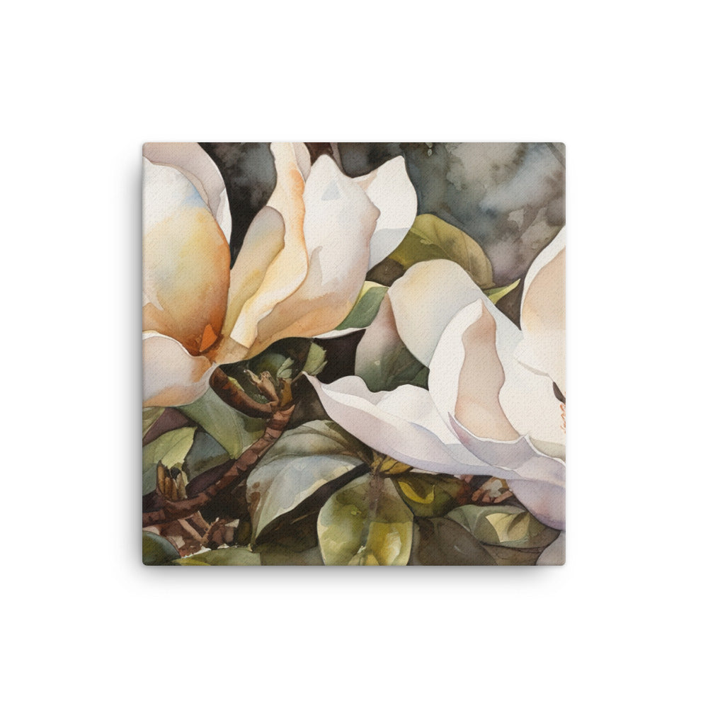 Magnificent Magnolias canvas - Posterfy.AI