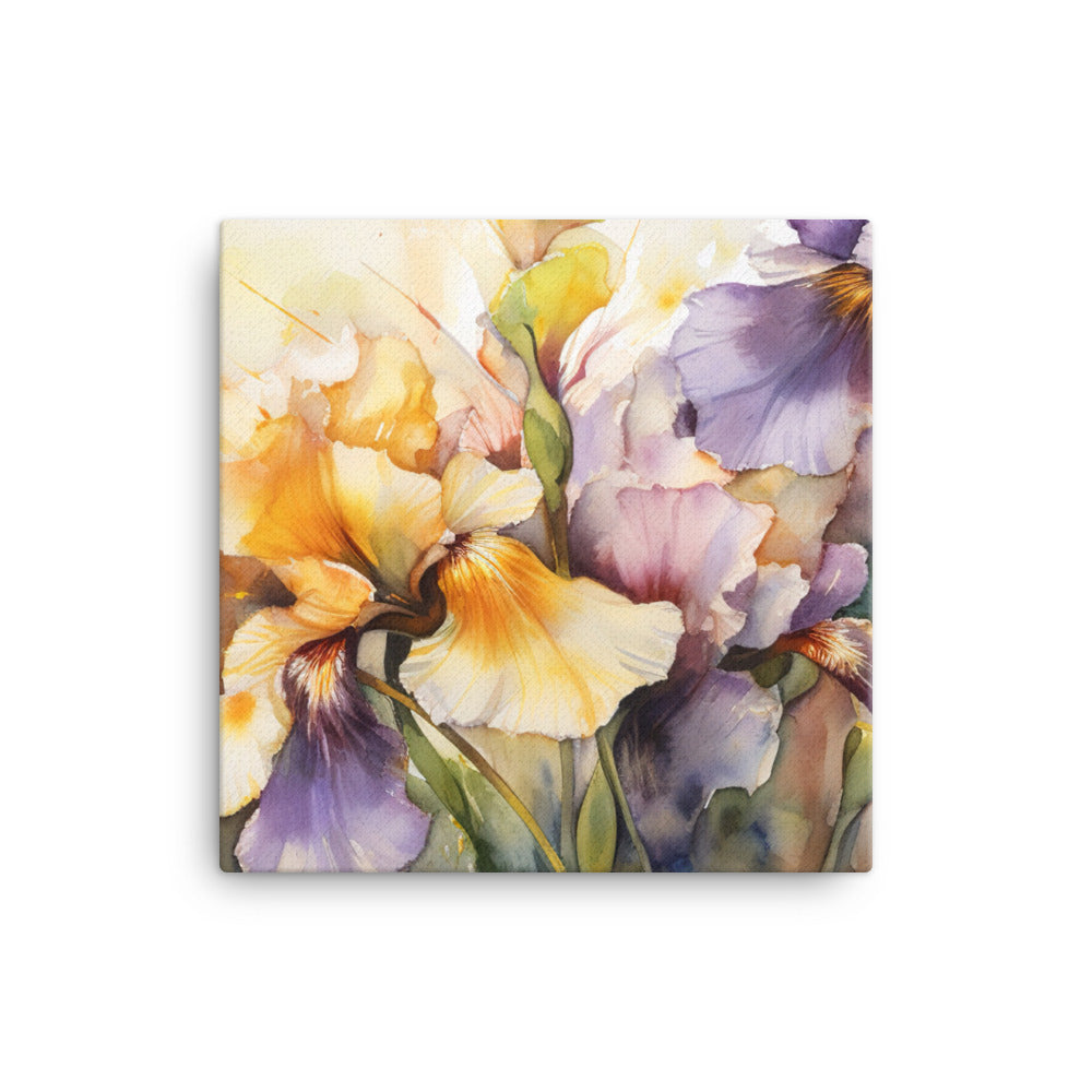 Irises in Full Bloom canvas - Posterfy.AI