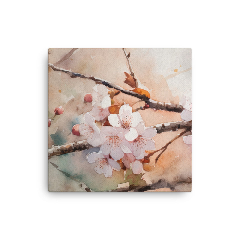 Cherry Blossoms in Bloom canvas - Posterfy.AI