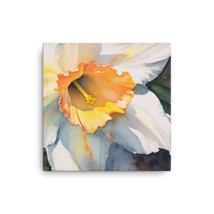Watercolor Delicacy in Daffodils canvas - Posterfy.AI