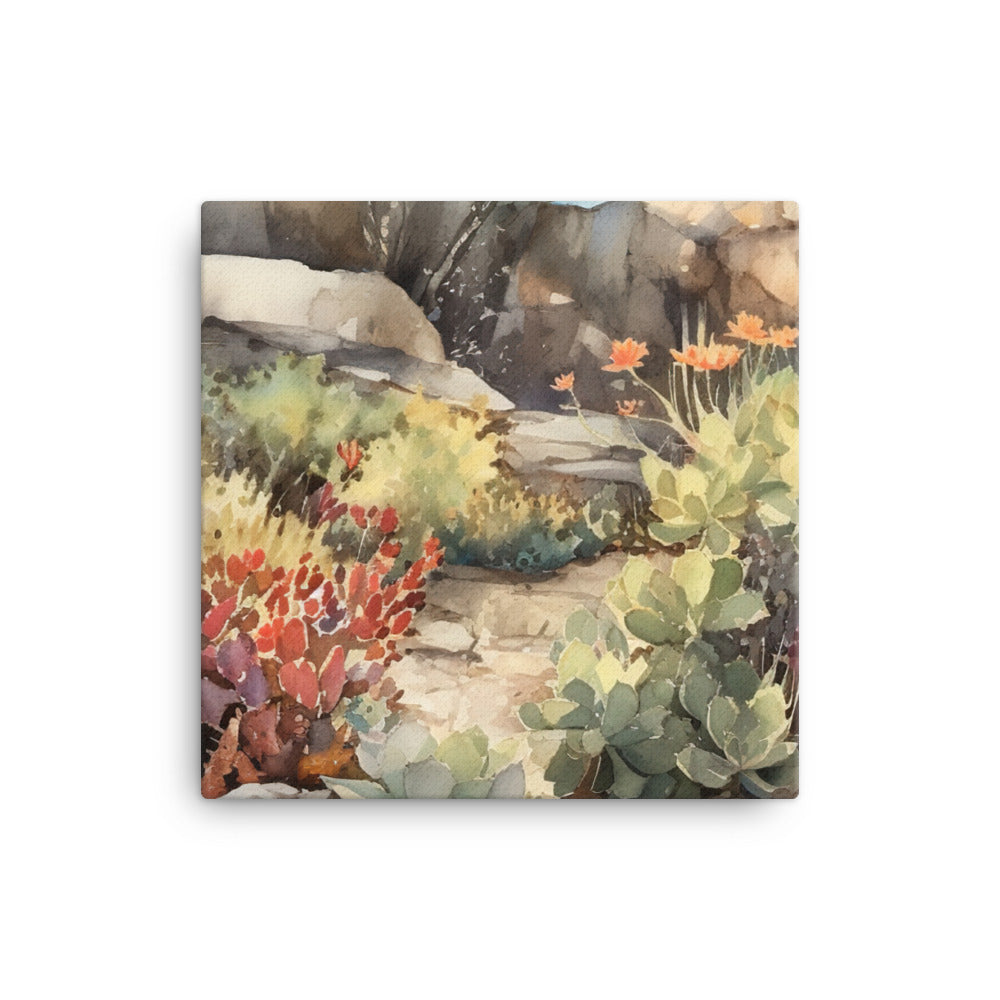 Beauty of Succulent Gardens canvas - Posterfy.AI