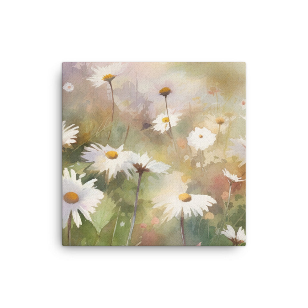 Daisies in Dreamy Pastels canvas - Posterfy.AI