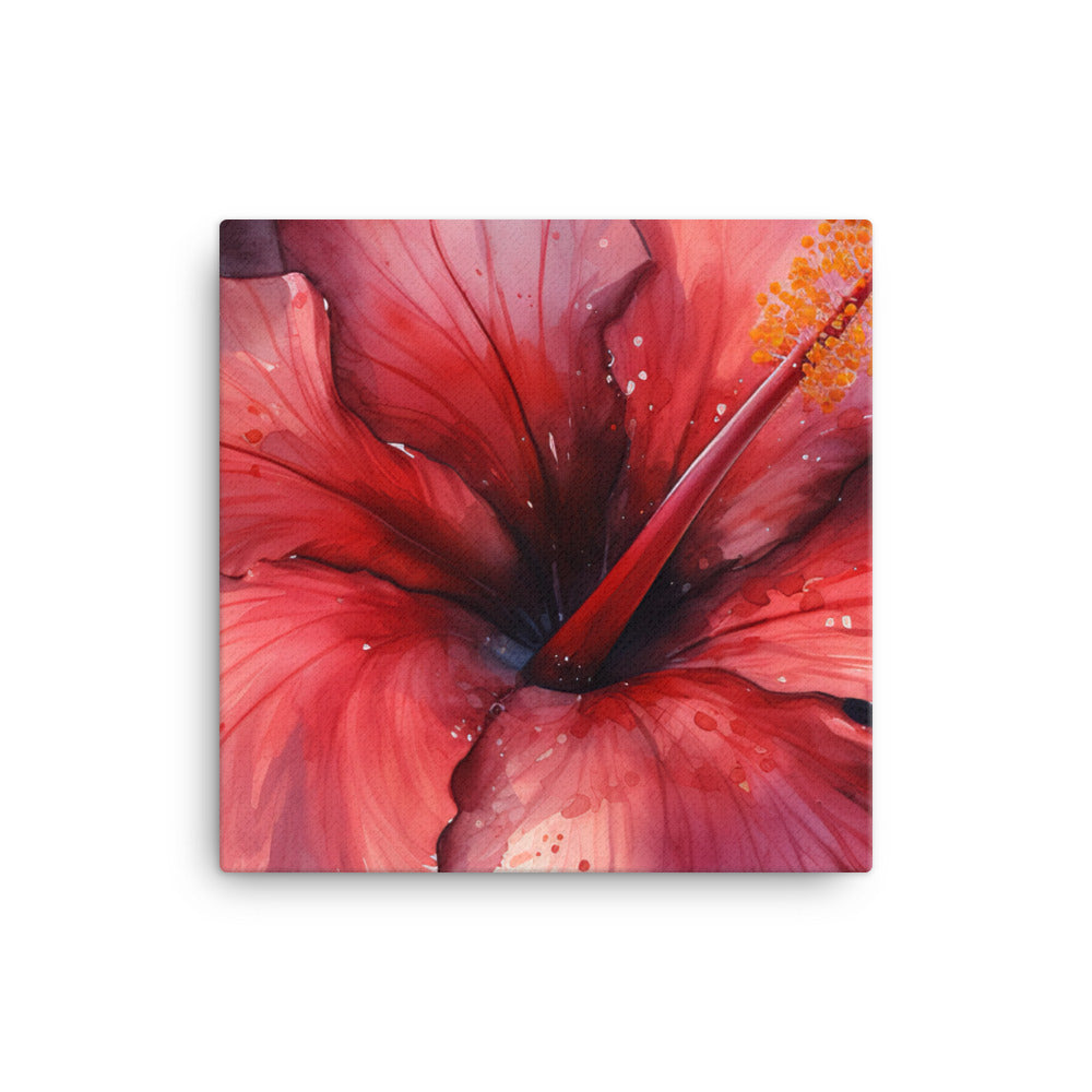 Magnificence of Hibiscus canvas - Posterfy.AI