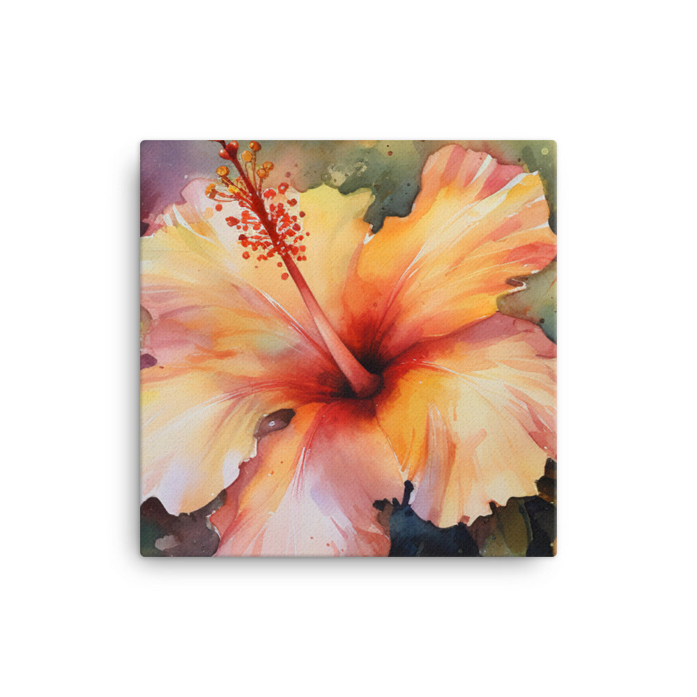 Grace of Hibiscus canvas - Posterfy.AI