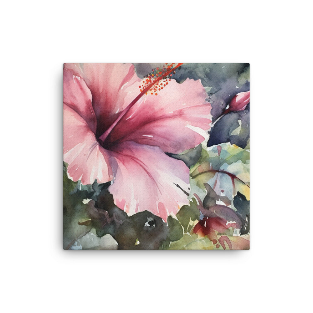 Grace of Hibiscus canvas - Posterfy.AI