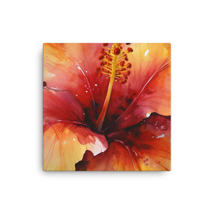 Beauty of Hibiscus canvas - Posterfy.AI