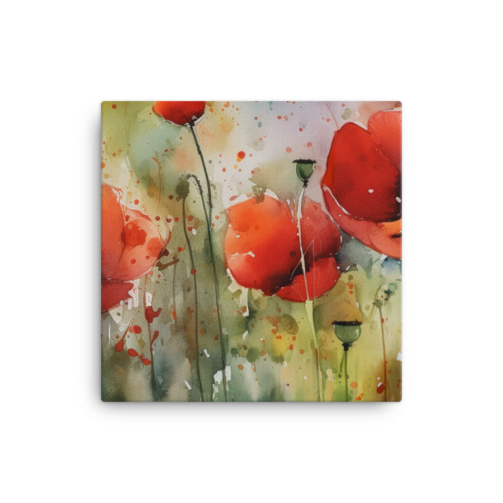 Symbolism of Poppies canvas - Posterfy.AI