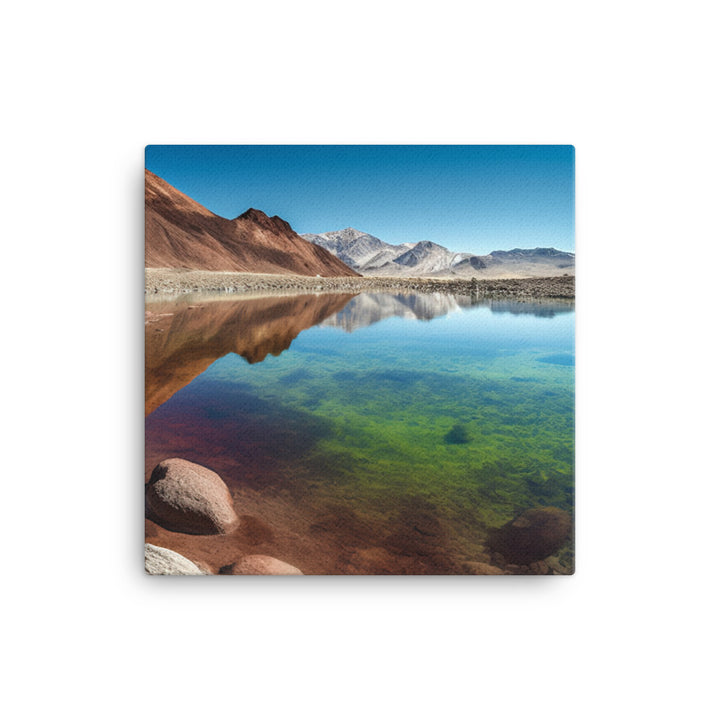 Vivid Reflections of Atacamas Oasis canvas - Posterfy.AI