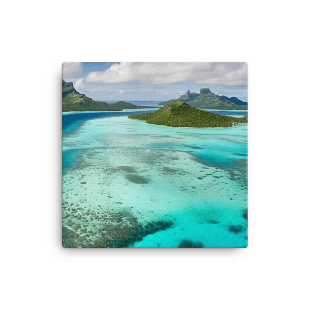 Turquoise Paradise canvas - Posterfy.AI