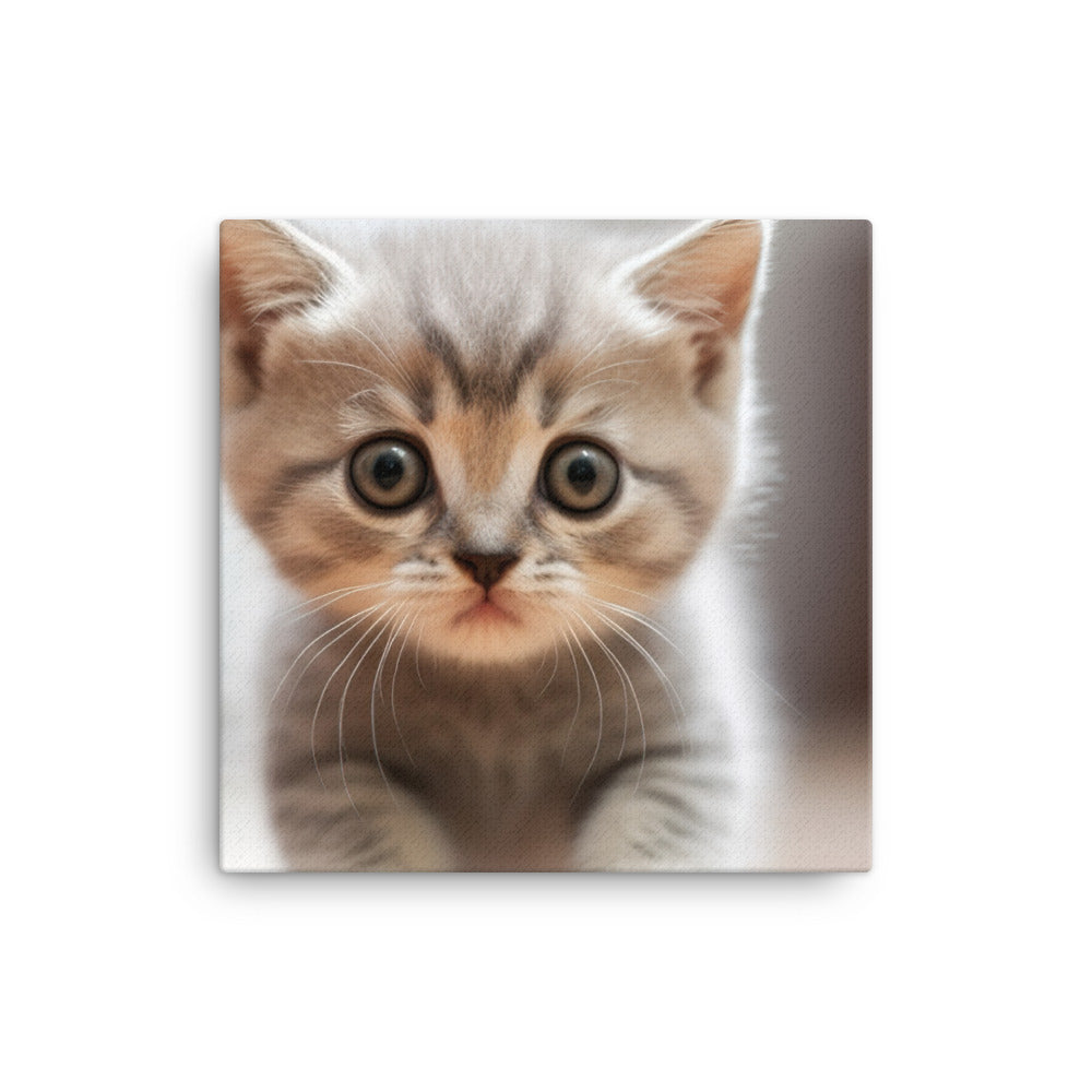 British Shorthair Kitten canvas - Posterfy.AI