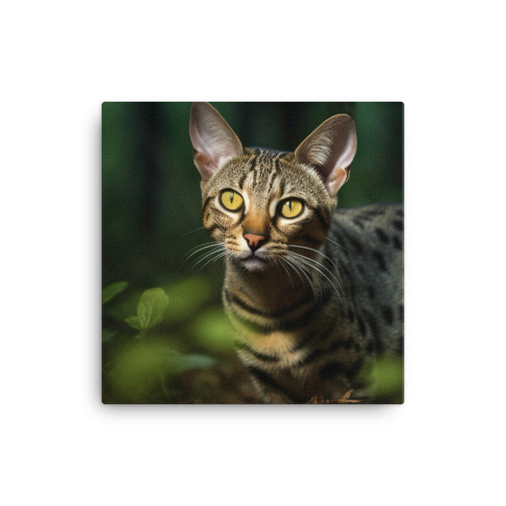 Ocicat Prowling at Night canvas - Posterfy.AI