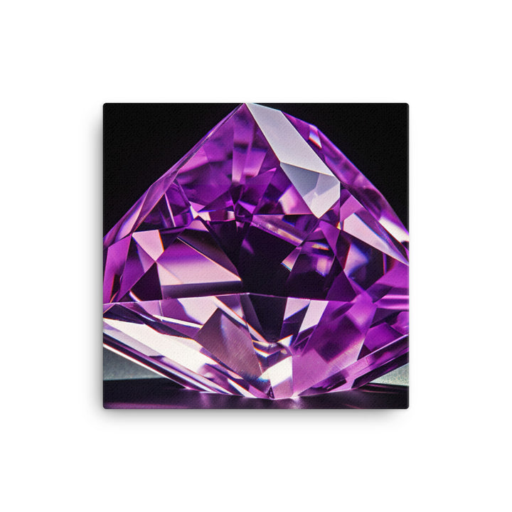 A vibrant purple diamond glimmers in the light canvas - Posterfy.AI