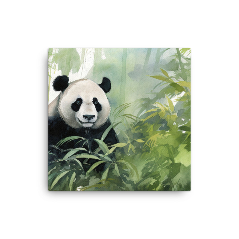 Majestic Panda in Watercolors canvas - Posterfy.AI