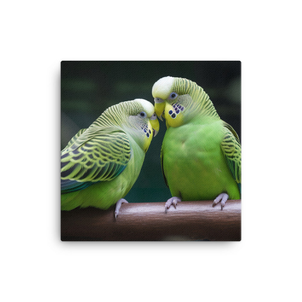 Parakeet Lovebirds canvas - Posterfy.AI