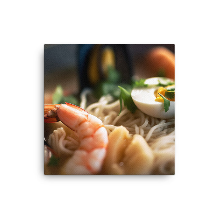 Seafood Ramen canvas - Posterfy.AI