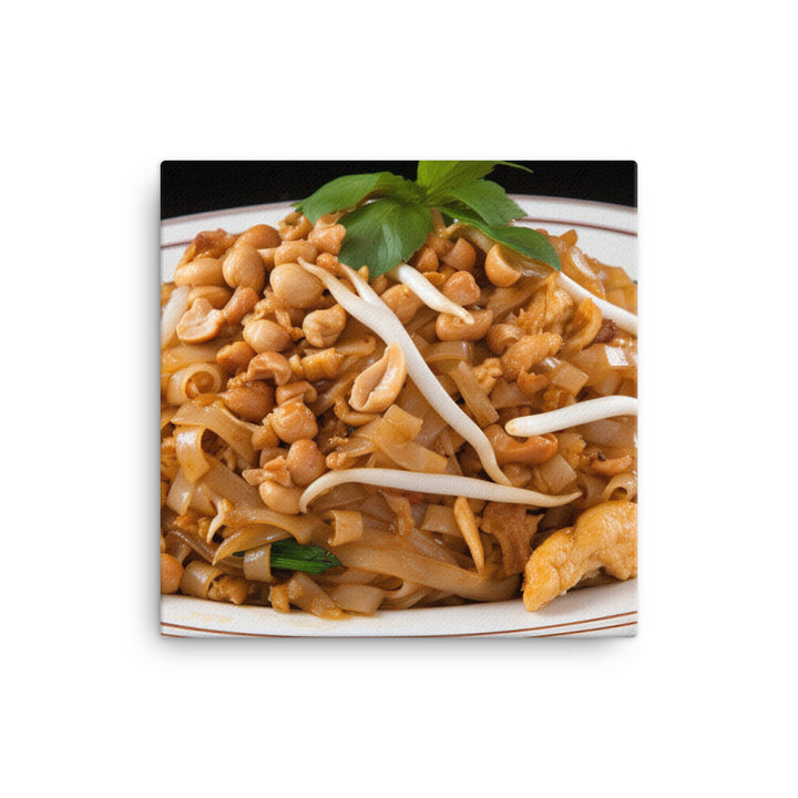 Pad Thai with Chicken canvas - Posterfy.AI