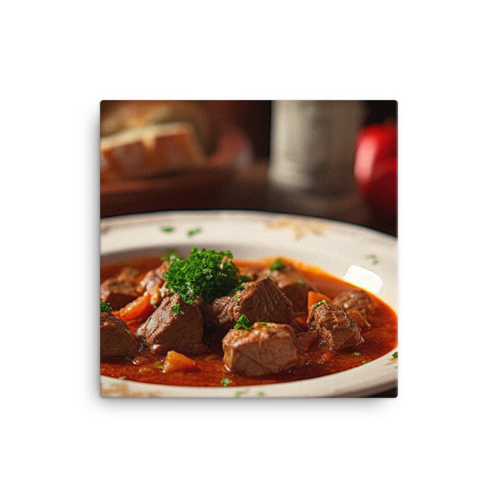 Goulash - A hearty and filling stew canvas - Posterfy.AI