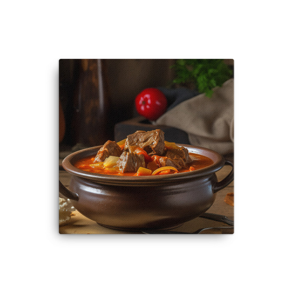 Goulash - A fragrant and savory dish canvas - Posterfy.AI