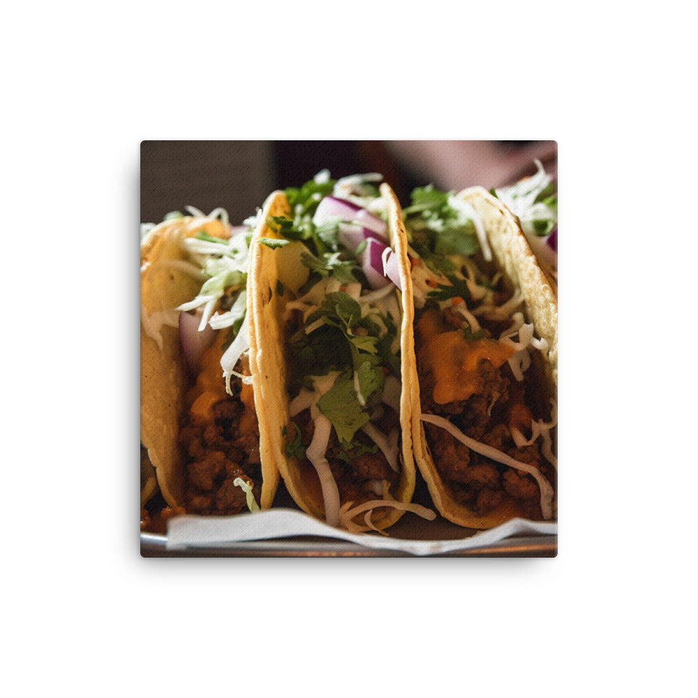 Delicious Tacos canvas - Posterfy.AI