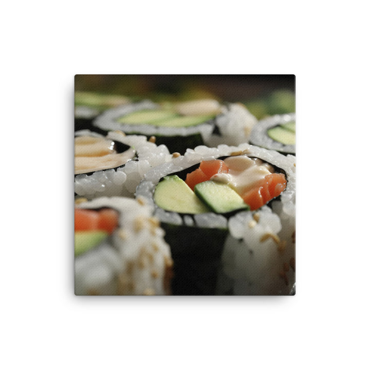 Delicious and Healthy Sushi Options canvas - Posterfy.AI