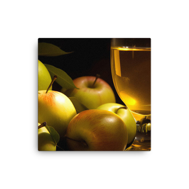 Fresh apple juice canvas - Posterfy.AI