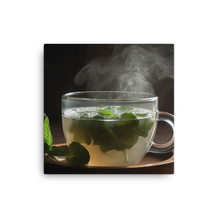 Peppermint Herbal Tea canvas - Posterfy.AI