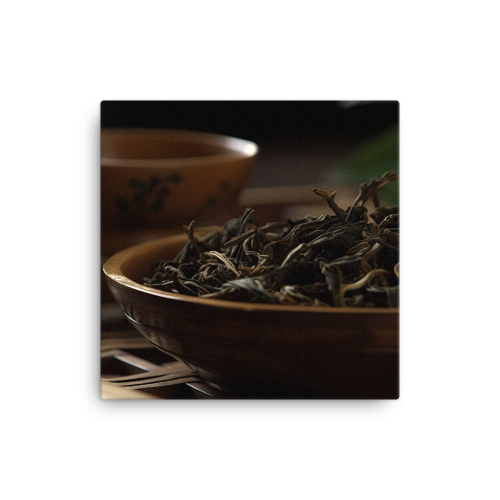 Oolong Tea Leaves canvas - Posterfy.AI