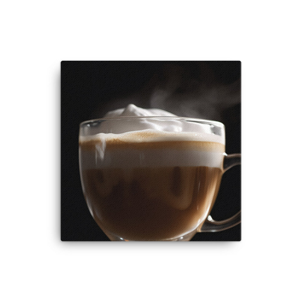 Creamy Cappuccino Delight canvas - Posterfy.AI