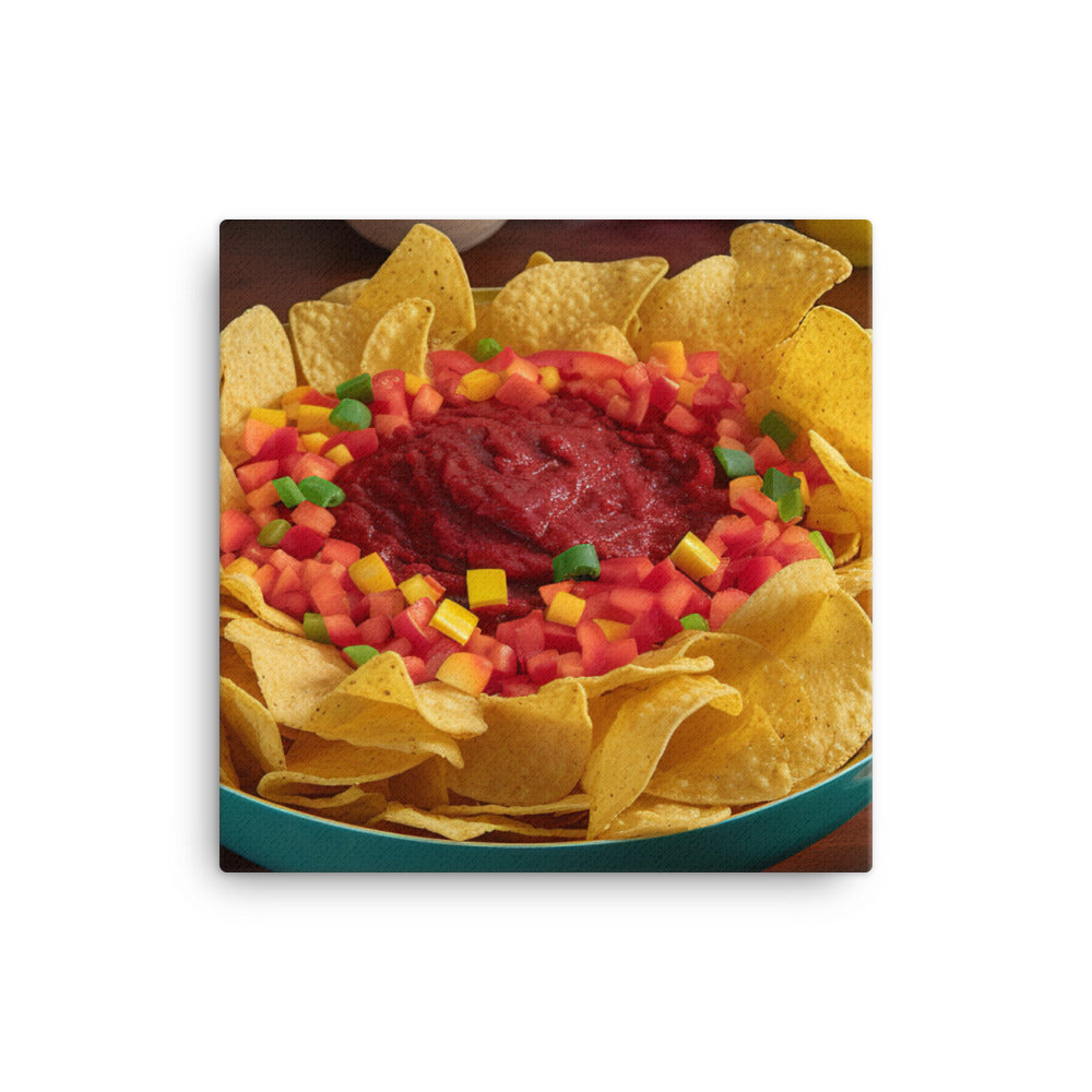 Party Perfect Chips and Salsa canvas - Posterfy.AI