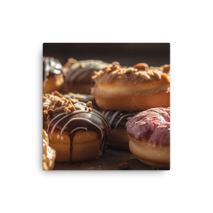 Decadent Pastries and Donuts canvas - Posterfy.AI