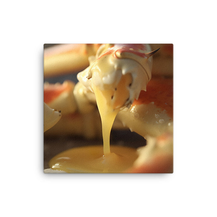 Crab Legs with Melted Butter canvas - Posterfy.AI