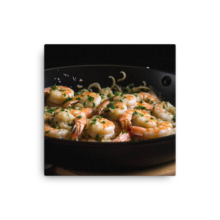 Buttery Garlic Shrimp Scampi canvas - Posterfy.AI