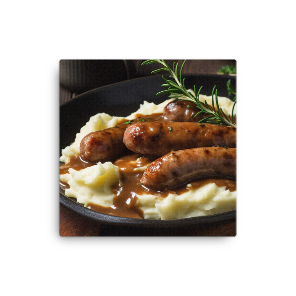 Bangers and Mash canvas - Posterfy.AI