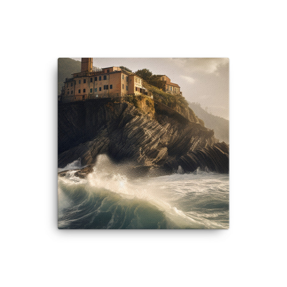 Dramatic Seascapes of the Cinque Terre canvas - Posterfy.AI