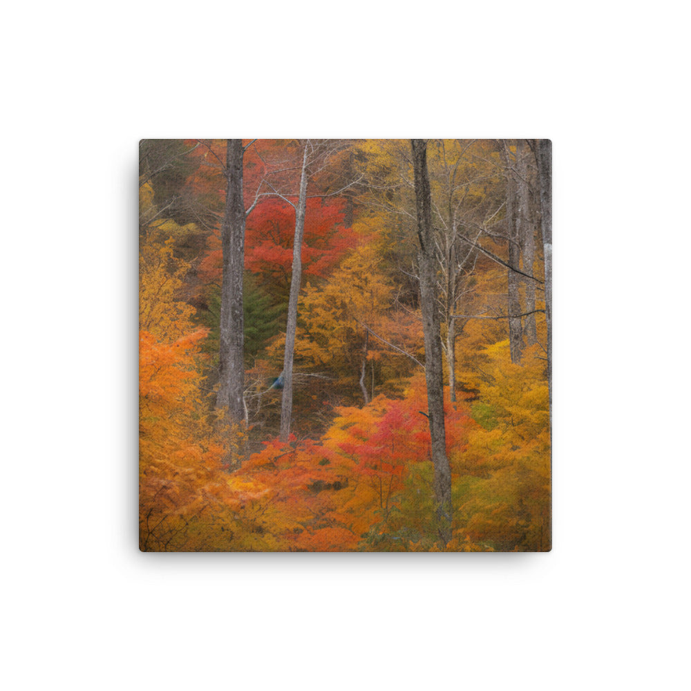 Vibrant Colors of the Great Smoky Mountains canvas - Posterfy.AI