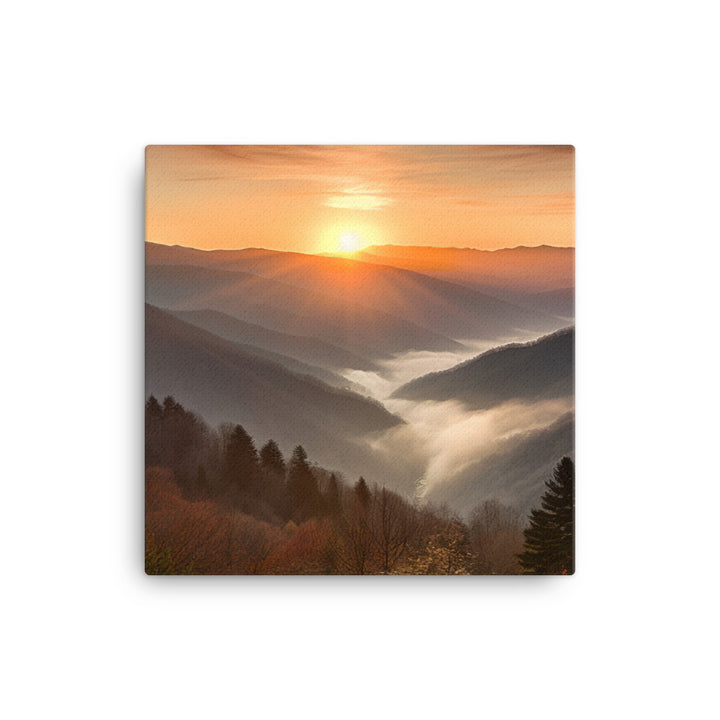 Great Smoky Mountains canvas - Posterfy.AI