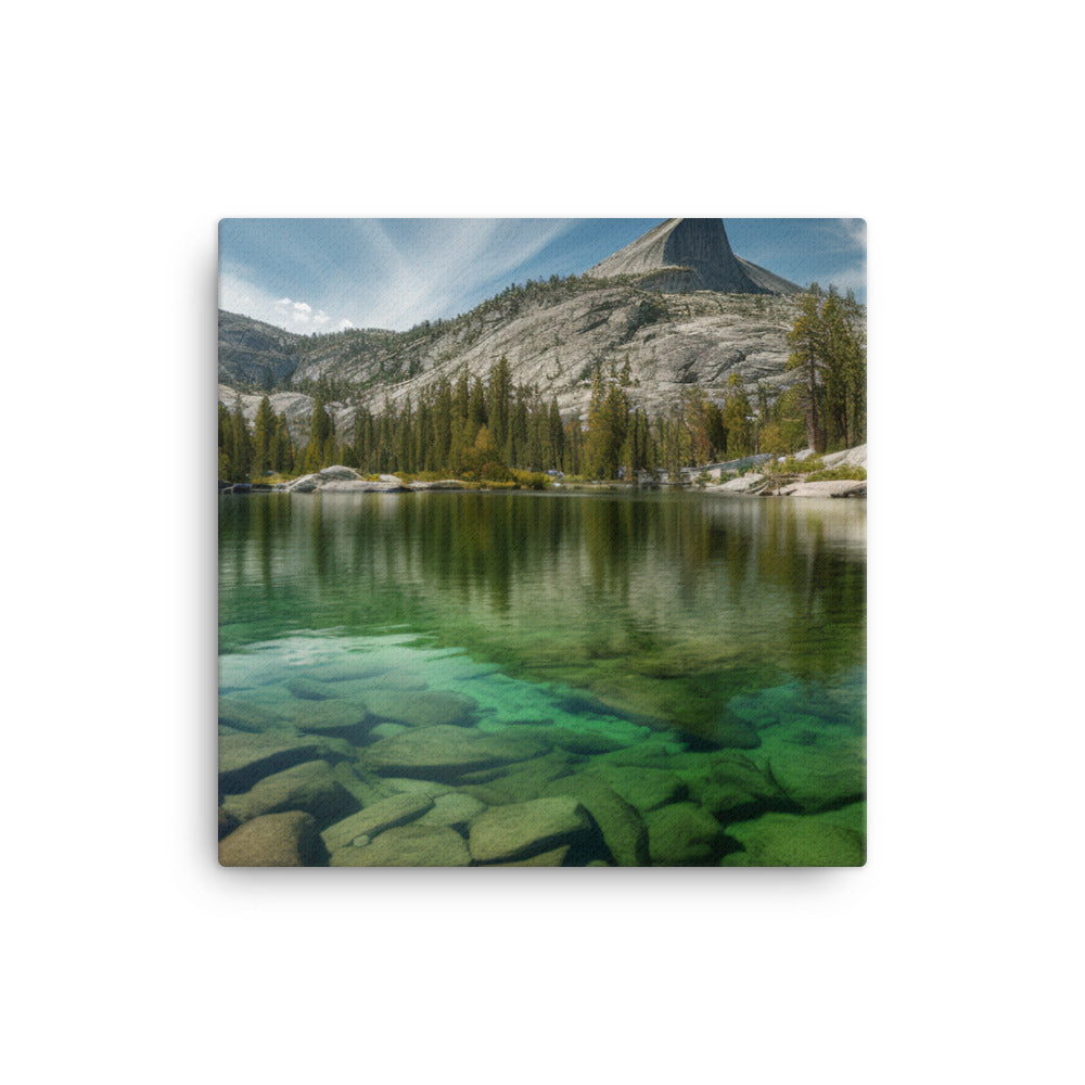 Yosemites Pristine Alpine Lakes canvas - Posterfy.AI