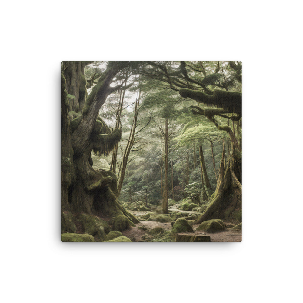 Yakushimas Majestic Yakusugi Cedar Trees canvas - Posterfy.AI