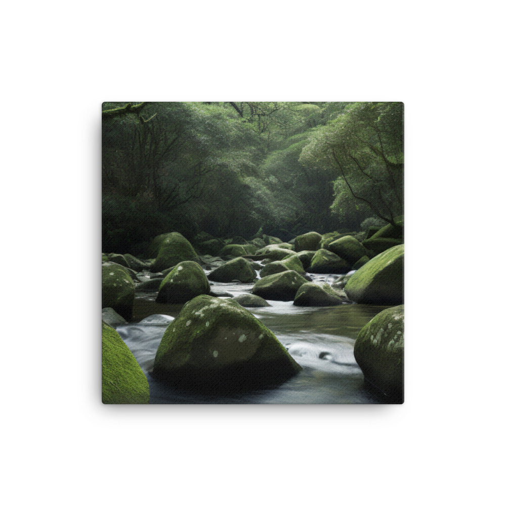 Yakushimas Forest Streams canvas - Posterfy.AI