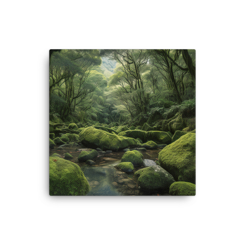 Verdant Beauty of Yakushima canvas - Posterfy.AI