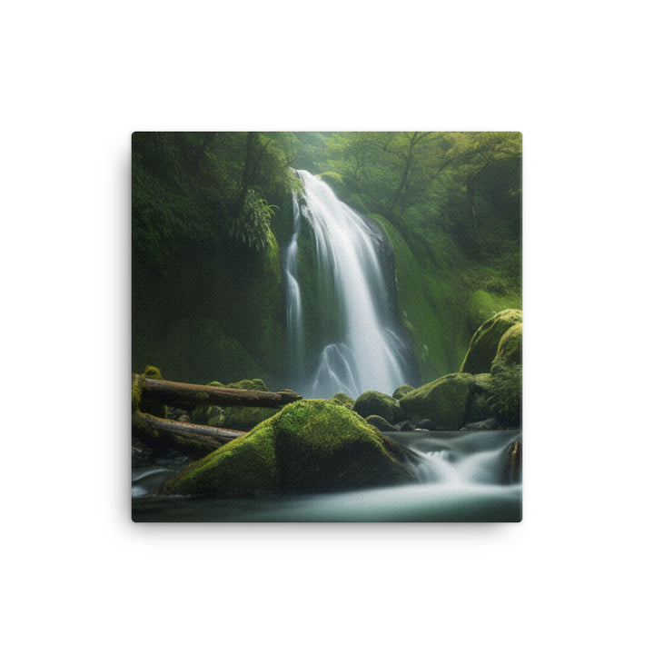 Nachi Falls in a Tranquil Setting canvas - Posterfy.AI