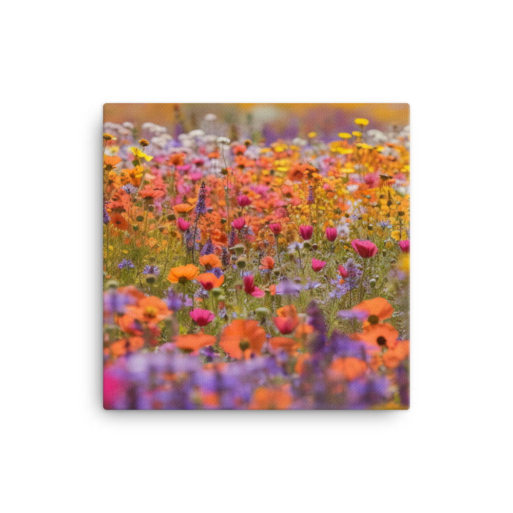 Bieis Colorful Fields in Bloom canvas - Posterfy.AI