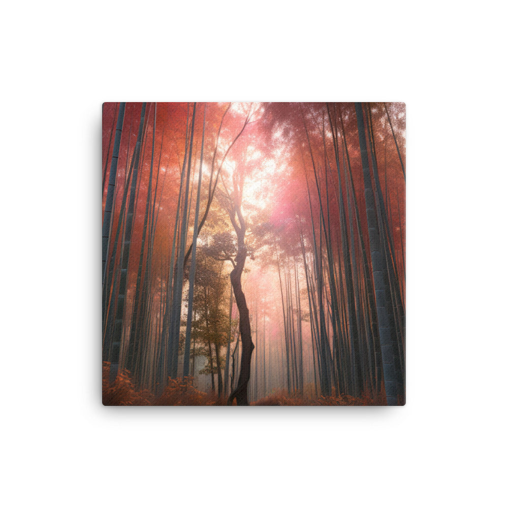 Seasonal Splendor in Arashiyama Bamboo Grove canvas - Posterfy.AI