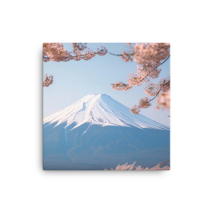 Enveloped in Cherry Blossoms at Mount Fuji canvas - Posterfy.AI