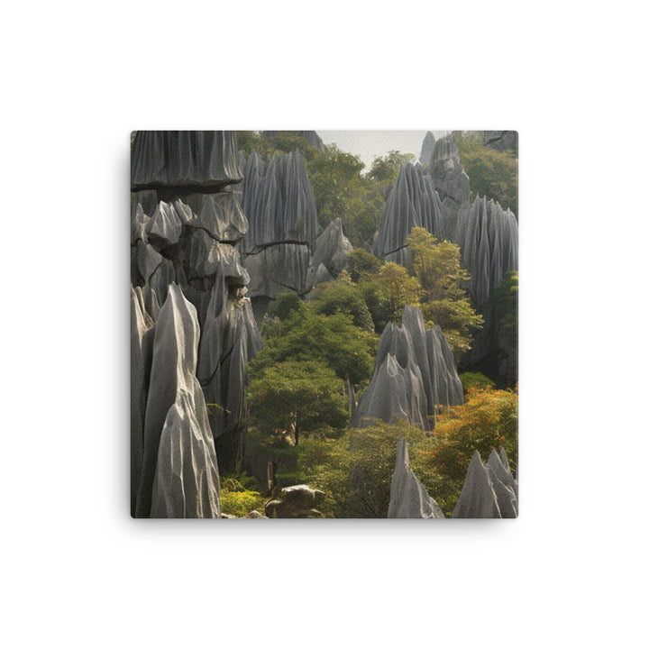 Majesty of Shilin Stone Forest canvas - Posterfy.AI