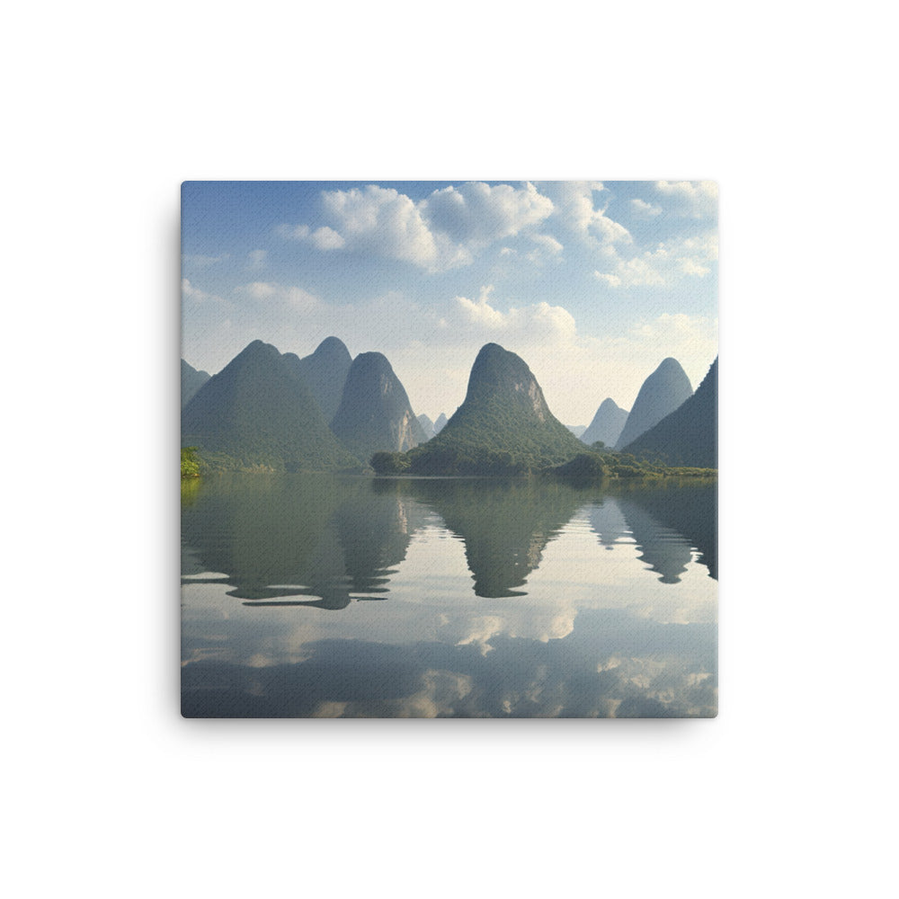 Li Rivers Karst Limestone Mountains canvas - Posterfy.AI