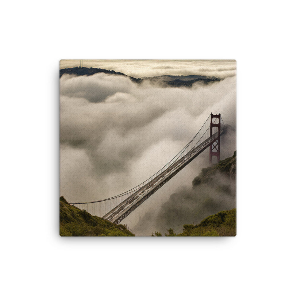 Heavenly Bridge in the Clouds canvas - Posterfy.AI